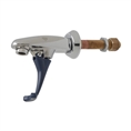 T&S Brass - B-1202 - Glass Filler, Wall Mount, 3/8-inch NPT Male Supply Nipple & Lock Nut, Adjustable Flange