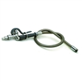 T&S Brass - B-1412 - Spray Assembly, 3' Stainless Steel Hose with Quick Disconnect Fan Spray Head