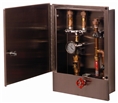 T&S Brass - B-2339-LR - Hose Reel Control Cabinet with Control Valve, Temperature Gauge and Dual Check Valves