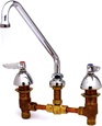 T&S Brass - B-2855 - Lavatory Faucet, Concealed Body, 8-inch Centers, Swivel Gooseneck, Lever Handles
