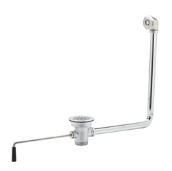 T&S Brass B-3940-01 - 3-inch sink opening, 1-1/2-inch or 2-inch drain outlet with overflow tube and head (Replaces previous models B-3914-01)