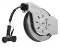 T&S Brass - B-7132-02 - Hose Reel, Open, Stainless Steel, 35'Hose, 3/8-inch ID with Rear Trigger Water Gun