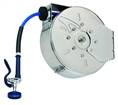 T&S Brass - B-7142-C01 - Hose Reel, Enclosed, Stainless Steel, 50'Hose, 3/8-inch ID with Spray Valve