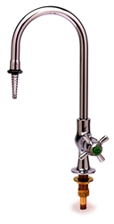 T&S Brass - BL-5850-01 - Lab Faucet, Single Temperature, Rigid Gooseneck, Serrated Tip, Fast Self Closing Handle