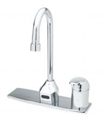 T&S Brass - EC-3100-SM - ChekPoint EC-3100 Faucet with Side Mount Control Mixer, Deck Plate and Check Valves