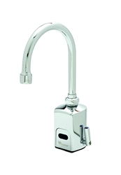 T&S Brass EC-3130 - ChekPoint Above-Deck Electronic Faucet, Single Hole Deck Mount, Swivel Gooseneck, 2.2 GPM Aerator