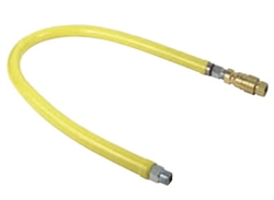 T&S Brass - HG-4C-72 - Gas Hose w/Quick Disconnect, 1/2-inch NPT, 72-inch Long