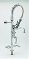 T&S Brass - MPZ-2DCN-06 - Single Hole Deck Mounted Mini Pre-Rinse Faucet with Club Handles