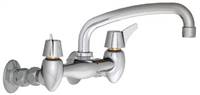 Union Brass&#174; - 23A Wall Mounted Faucet - 8-Inch Spout, Less Soapdish