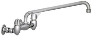 Union Brass&#174; - 25A Wall Mounted Faucet - 14-Inch Spout, Less Soapdish
