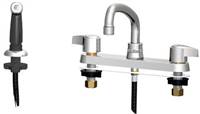 Union Brass&#174; - 381 - Metal Handles, 8-Inch Tube Spout, With Spray
