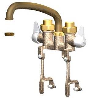 Union Brass&#174; - 42 - 8-Inch Tube Spout, W/Bracket Clamps