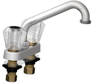 Union Brass&#174; - 545S - Acrylic Handles, 6-Inch Spout, Hose Adapter