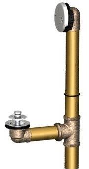 Union Brass&#174; - 55 - Chrome Lift-n-Turn Bath Drain Assembly