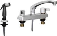 Union Brass&#174; - 581C - Metal Handles, 8-Inch Cast Spout, With Spray