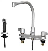 Union Brass&#174; - 781H - Metal Handles, Hi-Rise Spout, With Spray