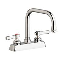 Chicago Faucets W4D-DB6AE1-369ABCP - 4" Deck Mount Washboard Sink Faucet
