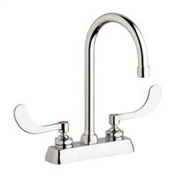 Chicago Faucets W4D-GN2AE35-317AB - 4" Deck Mount Washboard Sink Faucet