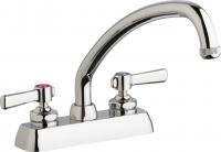 Chicago Faucets W4D-L9E1-369AB - 4" Deck Mount Washboard Sink Faucet