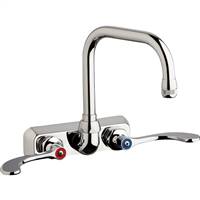 Chicago Faucets W4W-DB6AE1-317ABCP - 4" Wall Mount Washboard Sink Faucet