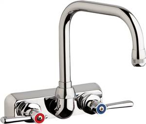 Chicago Faucets W4W-DB6AE1-369ABCP - 4" Wall Mount Washboard Sink Faucet