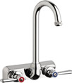 Chicago Faucets W4W-GN1AE1-369ABCP - 4" Wall Mount Washboard Sink Faucet