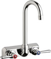 Chicago Faucets W4W-GN1AE35-369AB - 4" Wall Mount Washboard Sink Faucet