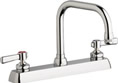 Chicago Faucets W8D-DB6AE1-369ABCP - 8" Deck Mount Washboard Sink Faucet