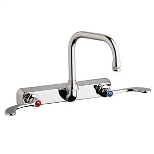 Chicago Faucets W8W-DB6AE1-317ABCP - 8" Wall Mount Washboard Sink Faucet