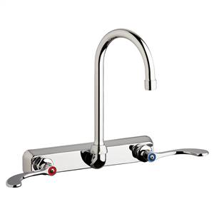 Chicago Faucets W8W-GN2AE35-317AB - 8" Wall Mount Washboard Sink Faucet
