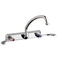 Chicago Faucets W8W-L9E1-317ABCP - 8" Wall Mount Washboard Sink Faucet