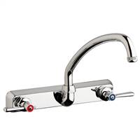 Chicago Faucets W8W-L9E1-369ABCP - 8" Wall Mount Washboard Sink Faucet