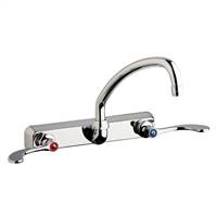 Chicago Faucets W8W-L9E35-317ABCP - 8" Wall Mount Washboard Sink Faucet