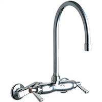 Chicago Faucets - 445-GN8AE3RCP Hot and Cold Water Sink Faucet