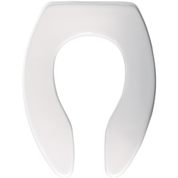Church 9500CT - Elongated, Open Front Less Cover, STA Plastic Toilet Seat