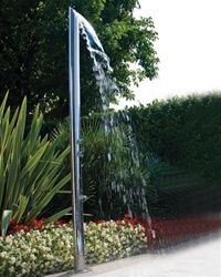 Jaclo 1800 Aqua Adagio Multifunction Outdoor Shower Column with Bottom Water Inlet